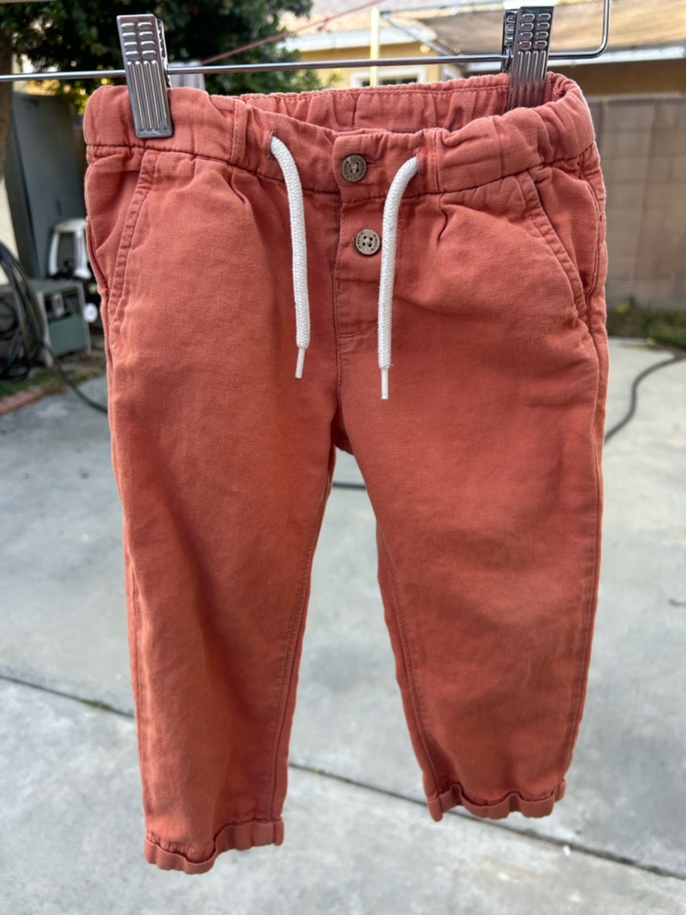 Mayoral Rust Orange Drawstring Jogger Pants